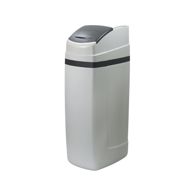 All-in-one cabinet water softener