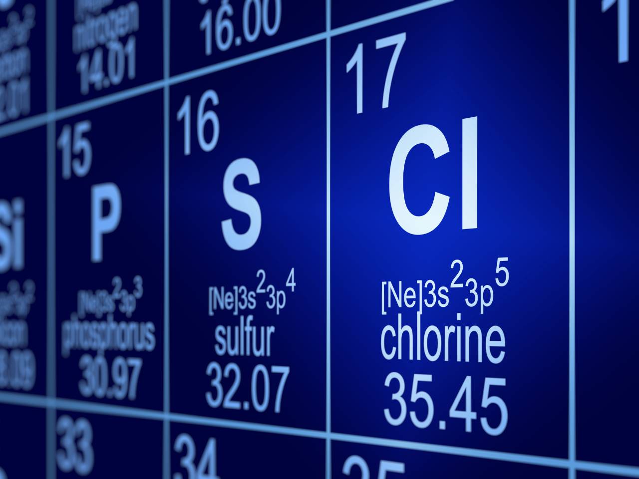 chlorine in home water