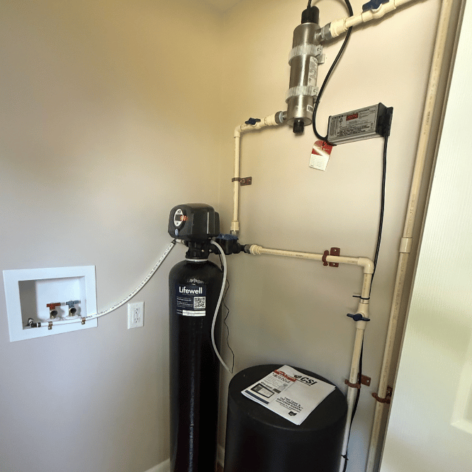 Water Softener & UV Light Installed by Lifewell Water Solutions 